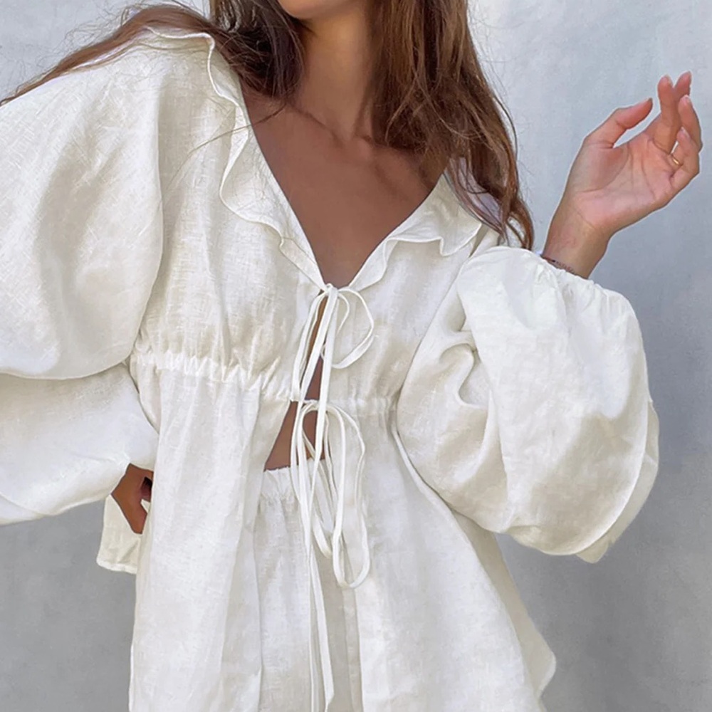 COMMENSE Cotton + Linen Set NWT